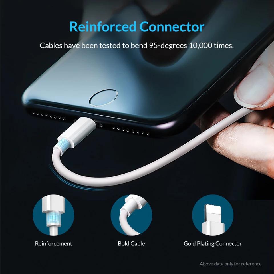 Cablu de date incarcare apple - pentru ipad ipod iphone 5 5s 5 c se 6 6s 6s plus 7 7 plus 8 8 plus x white 